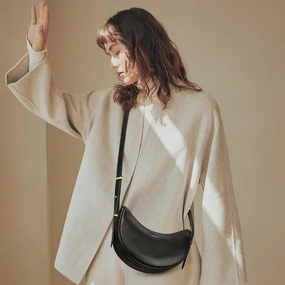 Small Shoulder Bag for Women Vegan Leather Crossbody Bags Adjust Handbags Purses - Picture 4 of 6